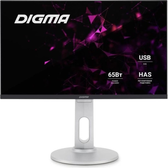 Монитор DIGMA 23.8" DM-MONB2407 IPS FHD, черный, 7ms, HDMI, DP, USB, M/M, HAS Piv 75Hz, 250cd In 1791291