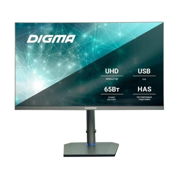 Монитор DIGMA 27" DM-MONB2709 IPS 4K т.сер 5ms, HDMI, DP, USB, HAS Piv, 60Hz, 350cd In 1807913