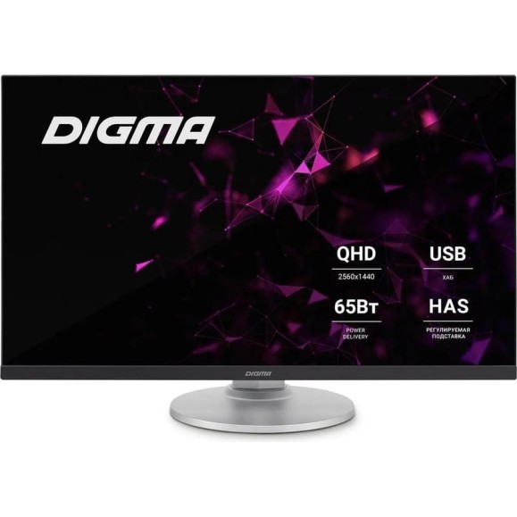 Монитор DIGMA 27" DM-MONB2707 IPS 2K, черный, 7ms, HDMI, DP, USB, M/M, HAS Piv 75Hz 350cd In 1791292 Монитор DIGMA 27" DM-MONB2707 IPS 2K, черный, 7ms, HDMI, DP, USB, M/M, HAS Piv 75Hz 350cd In 1791292