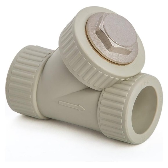 Фильтр LAMMIN ppr 25 косой 50/10 серый Lm31091000025G Фильтр LAMMIN ppr 25 косой 50/10 серый Lm31091000025G