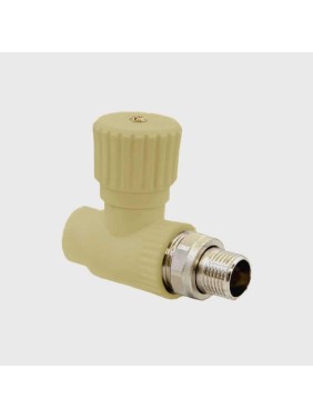 Вентиль LAMMIN ppr радиаторный, прямой 20x1/2" 100/10 серый Lm31077020015G Вентиль LAMMIN ppr радиаторный, прямой 20x1/2" 100/10 серый Lm31077020015G