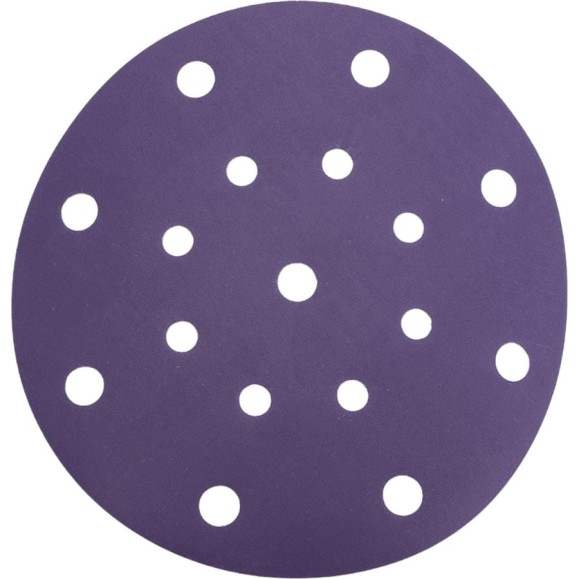 Круг абразивный Violet 150 мм, 100 шт, 17 отв, P 400, керамическое зерно Н7 H7 384974 Круг абразивный Violet 150 мм, 100 шт, 17 отв, P 400, керамическое зерно Н7 H7 384974