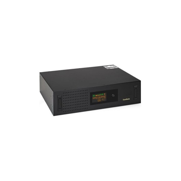 ИБП ExeGate ServerRM UNL-3000.LCD.AVR.2SH.3C13.USB.3U 3000VA 1800W, Color LCD, AVR, 2*Schuko+3*C13, USB, 3U, установка в стойку, Black 293852