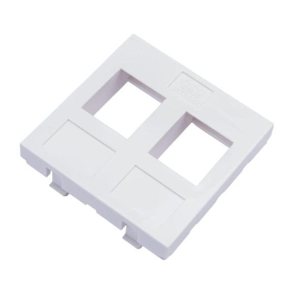Адаптер DATAREX mosaic 45x45 мм для модуля keystone 2 порта белый DR-5303 Адаптер DATAREX mosaic 45x45 мм для модуля keystone 2 порта белый DR-5303