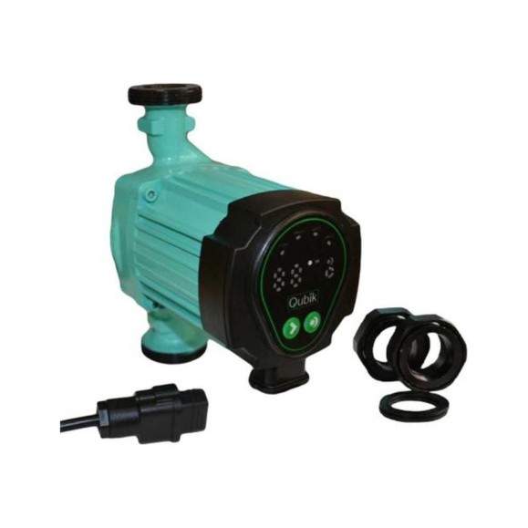 Циркуляционный насос Qubik WRS 25/1-6 -180мм ЕАС с частотным регулированием + гайки 31064 Циркуляционный насос Qubik WRS 25/1-6 -180мм ЕАС с частотным регулированием + гайки 31064