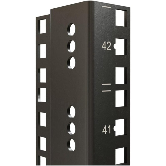 Монтажный профиль Hyperline CTRM19-22U-RAL9005 19'' высотой 22U с маркировкой юнитов, для шкафов TTR, TTB, цвет черный RAL9005 (2 шт. в комплекте) 445439 Монтажный профиль Hyperline CTRM19-22U-RAL9005 19'' высотой 22U с маркировкой юнитов, для шкафов TTR, TTB, цвет черный RAL9005 (2 шт. в комплекте) 445439