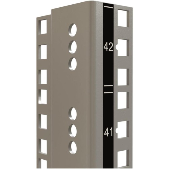 Монтажный профиль Hyperline CTRM19-22U-RAL7035 19'' высотой 22U с маркировкой юнитов, для шкафов TTR, TTB, цвет серый RAL7035 (2 шт. в комплекте) 445442 Монтажный профиль Hyperline CTRM19-22U-RAL7035 19'' высотой 22U с маркировкой юнитов, для шкафов TTR, TTB, цвет серый RAL7035 (2 шт. в комплекте) 445442