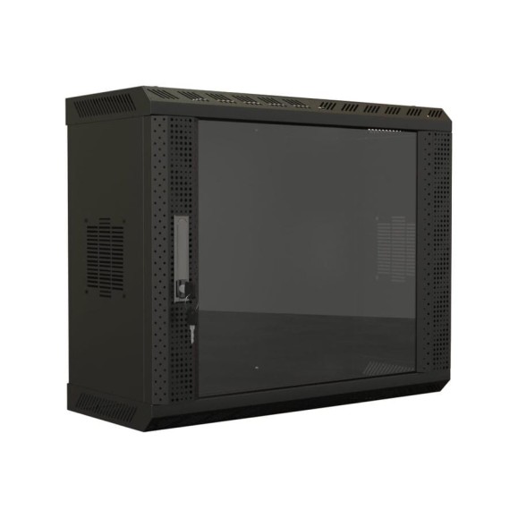 Настенный шкаф Hyperline TWS-1525-GP-RAL9004 19-дюймовый (19"), 15U, 740x600x250, со стеклянной дверью, несъемные боковые панели, Цвет черный (RAL 9004) (собранный) 447457 Настенный шкаф Hyperline TWS-1525-GP-RAL9004 19-дюймовый (19"), 15U, 740x600x250, со стеклянной дверью, несъемные боковые панели, Цвет черный (RAL 9004) (собранный) 447457