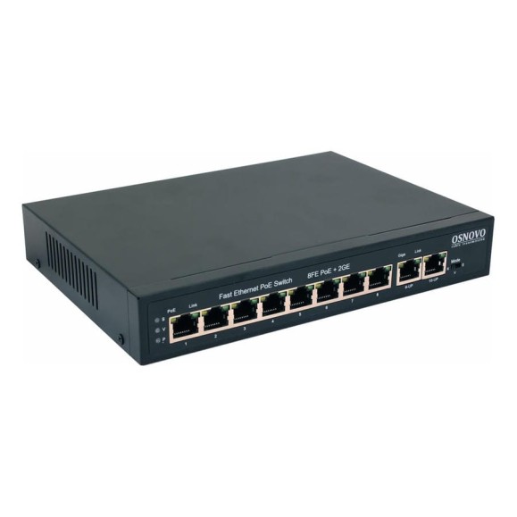 PoE коммутатор OSNOVO SW-20820(120W) Fast Ethernet на 10 RJ45 портов sct1270 PoE коммутатор OSNOVO SW-20820(120W) Fast Ethernet на 10 RJ45 портов sct1270