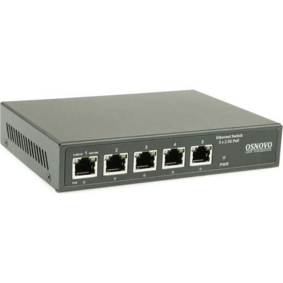 PoE коммутатор OSNOVO SW-5D-1(60W) 2.5G Ethernet на 5 RJ45 портов sct1502 PoE коммутатор OSNOVO SW-5D-1(60W) 2.5G Ethernet на 5 RJ45 портов sct1502