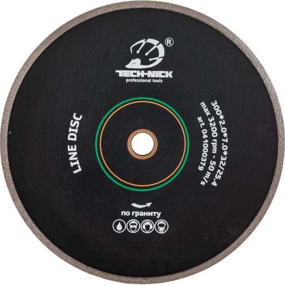 Диск алмазный сплошной по граниту LINE DISC (300х32/25.4 мм) TECH-NICK 041000379 Диск алмазный сплошной по граниту LINE DISC (300х32/25.4 мм) TECH-NICK 041000379