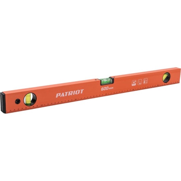 Алюминиевый фрезерованный уровень 600мм PATRIOT LCP-600 350005506 Алюминиевый фрезерованный уровень 600мм PATRIOT LCP-600 350005506