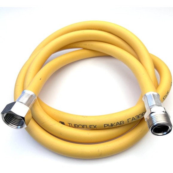 Газовый шланг TUBOFLEX 1/2 ВР/НР, 2 м, желтый 4828582 Газовый шланг TUBOFLEX 1/2 ВР/НР, 2 м, желтый 4828582