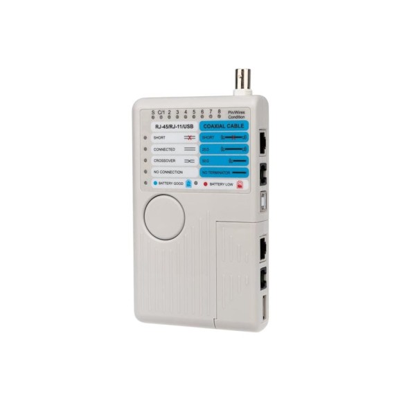 Универсальный тестер кабеля REXANT 5 в 1 (RJ-45+RJ-11/RJ-12+1394+USB+BNC 3468) 12-1003 Универсальный тестер кабеля REXANT 5 в 1 (RJ-45+RJ-11/RJ-12+1394+USB+BNC 3468) 12-1003