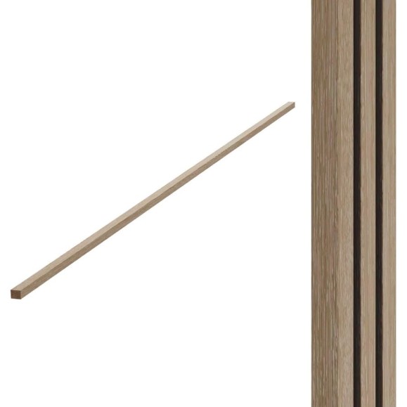 Торцевые планки Wood App дуб шале натуральный, 2780x27x22 мм 04-01-2780 Торцевые планки Wood App дуб шале натуральный, 2780x27x22 мм 04-01-2780