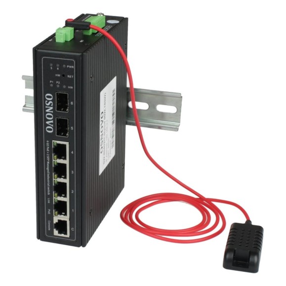 Управляемый (L2+) Bt PoE Коммутатор OSNOVO SW-80402/ILS(port 90W,180W) Gigabit Ethernet на 4xRJ45 PoE + 2 SFP порта c датчиком температуры и влажности sct1356 Управляемый (L2+) Bt PoE Коммутатор OSNOVO SW-80402/ILS(port 90W,180W) Gigabit Ethernet на 4xRJ45 PoE + 2 SFP порта c датчиком температуры и влажности sct1356