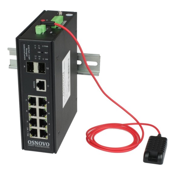 Управляемый (L2+) Bt PoE Коммутатор OSNOVO SW-80802/ILS(port 90W, 300W) Gigabit Ethernet на 8xRJ45 PoE + 2 SFP порта c датчиком температуры и влажности sct1357 Управляемый (L2+) Bt PoE Коммутатор OSNOVO SW-80802/ILS(port 90W, 300W) Gigabit Ethernet на 8xRJ45 PoE + 2 SFP порта c датчиком температуры и влажности sct1357