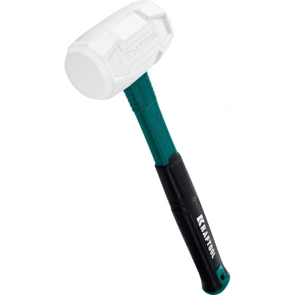 Резиновая киянка KRAFTOOL X-force 450 г белая 2077-45 Резиновая киянка KRAFTOOL X-force 450 г белая 2077-45