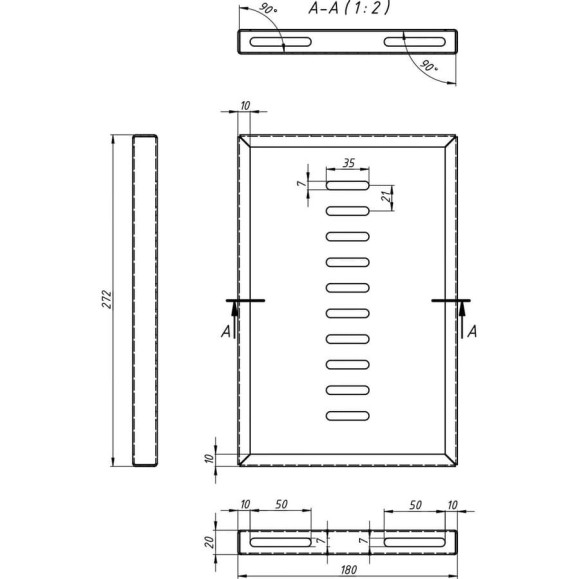 Полка Hyperline SSH3-180-RAL9005 для 10" шкафов TDC/TDB 272x180 мм, установочный размер 254 мм, цвет черный (RAL 9005) 447498 Полка Hyperline SSH3-180-RAL9005 для 10" шкафов TDC/TDB 272x180 мм, установочный размер 254 мм, цвет черный (RAL 9005) 447498