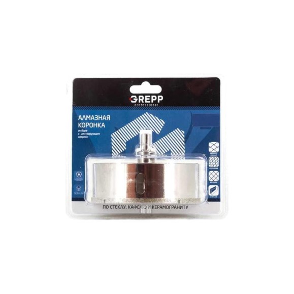 Коронка алмазная сверлильная для стекла мрамора керамогранита кафеля 95 мм Ladina 403-0095