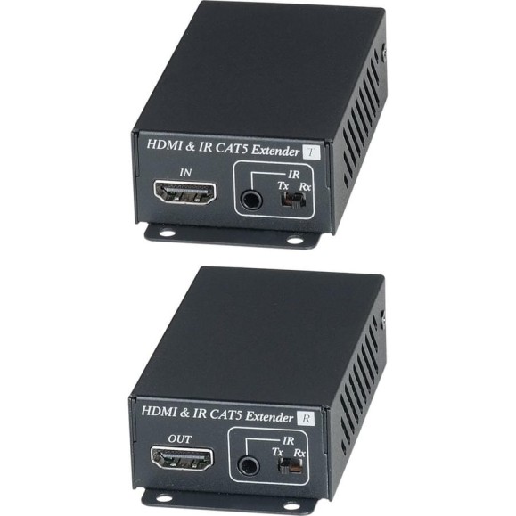 Комплект для передачи (удлинитель) HDMI сигнала SC&T HE02EI с ИК повторителем по одному кабелю витой пары (HDBaseT) sct0367 Комплект для передачи (удлинитель) HDMI сигнала SC&T HE02EI с ИК повторителем по одному кабелю витой пары (HDBaseT) sct0367