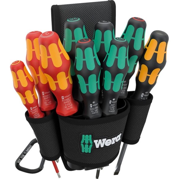 Набор отвёрток в поясной сумке WERA 9620 Belt-Pouch Set 1 10 предметов WE-136032 Набор отвёрток в поясной сумке WERA 9620 Belt-Pouch Set 1 10 предметов WE-136032
