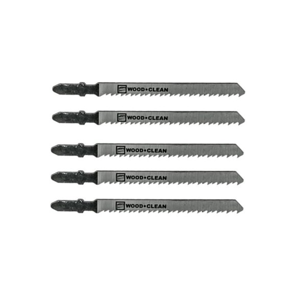 Полотно для лобзика T101B по дереву 10TPI 100 мм 5 шт FASTER TOOLS 1313