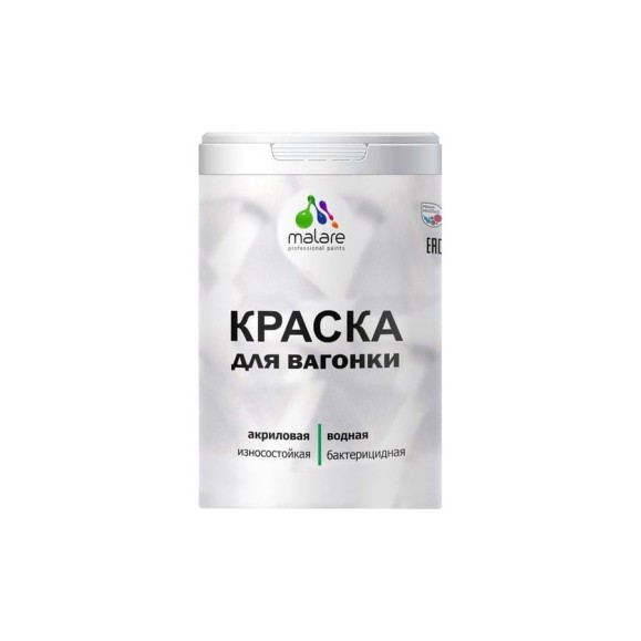 Краска MALARE для вагонки, с антисептическим эффектом, тиффани, 1 кг. КВГНКАТИФМ0100 Краска MALARE для вагонки, с антисептическим эффектом, тиффани, 1 кг. КВГНКАТИФМ0100