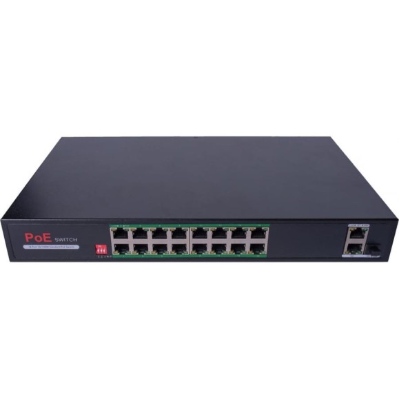 Poe коммутатор ComOnyx, 16 poe + 2 uplink + sfp, watchdog, co-swp16c, 200-031 Poe коммутатор ComOnyx, 16 poe + 2 uplink + sfp, watchdog, co-swp16c, 200-031