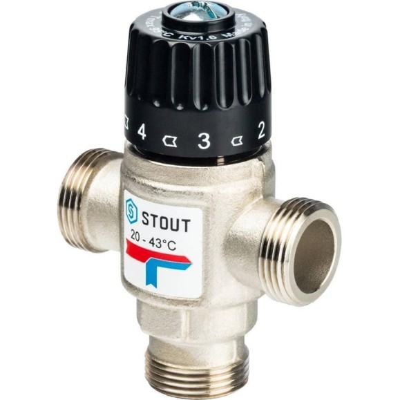 Термостатический смесительный клапан STOUT SVM-0020-164320 RG008Q241SC6DD Термостатический смесительный клапан STOUT SVM-0020-164320 RG008Q241SC6DD