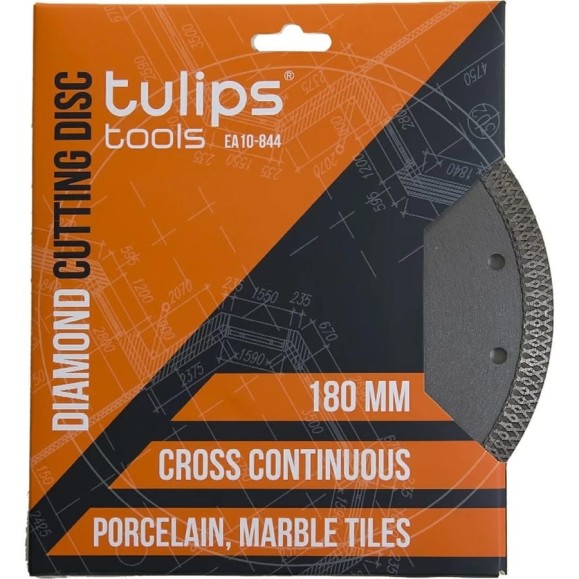 Диск алмазный 180 мм для керамогранита Tulips Tools EA10-844 Диск алмазный 180 мм для керамогранита Tulips Tools EA10-844