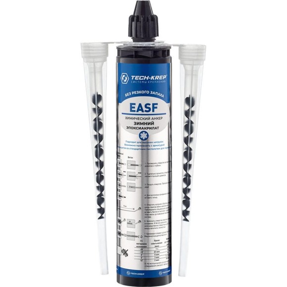 Химический анкер Tech-Krep PRO EASF EPOXY WINTER 300 мл 155928 Химический анкер Tech-Krep PRO EASF EPOXY WINTER 300 мл 155928
