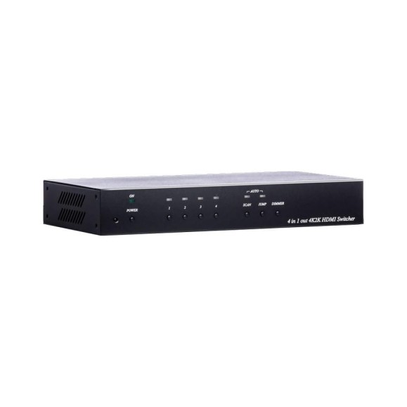 Коммутатор HDMI - сигнала SC&T HS04-4K6G (4 входа / 1 выход), HDMI 2.0, HDCP 1.4/2.2. управление при помощи кнопок на лицевой панели, ИК-пульта ДУ, с ПК (опция) sct1455 Коммутатор HDMI - сигнала SC&T HS04-4K6G (4 входа / 1 выход), HDMI 2.0, HDCP 1.4/2.2. управление при помощи кнопок на лицевой панели, ИК-пульта ДУ, с ПК (опция) sct1455