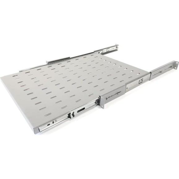 Выдвижная полка Hyperline TSS3-600-RAL7035 c 19'' креплением, глубина 600 мм, нагрузка до 20 кг, для шкафов TTB глубиной 800-1200мм, цвет серый (RAL 7035) 451908 Выдвижная полка Hyperline TSS3-600-RAL7035 c 19'' креплением, глубина 600 мм, нагрузка до 20 кг, для шкафов TTB глубиной 800-1200мм, цвет серый (RAL 7035) 451908