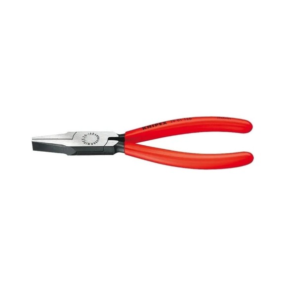 Тупоносые плоскогубцы Knipex рифлённые губки 28 мм, длина 140 мм, обливные ручки KN-2001140