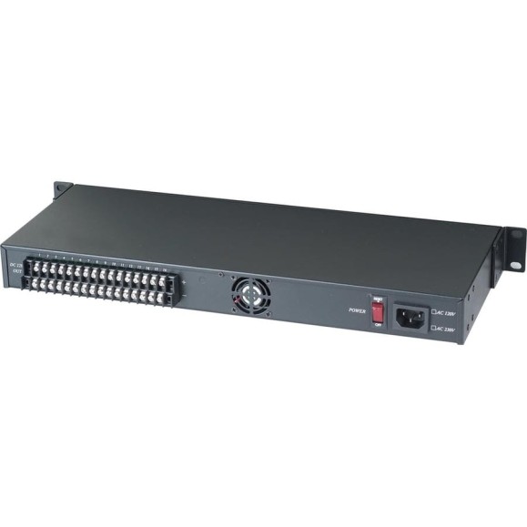 Блок питания на 16 каналов SC&T PR1616-12R, Uвх= АС 120/230 В, Uвых= DC 12 В, 1.0 A на канал (суммарный ток нагрузки 16 А) sct0656