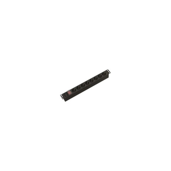 Блок розеток Hyperline SHE19-8SH-S-AIEC для 19 Блок розеток Hyperline SHE19-8SH-S-AIEC для 19
