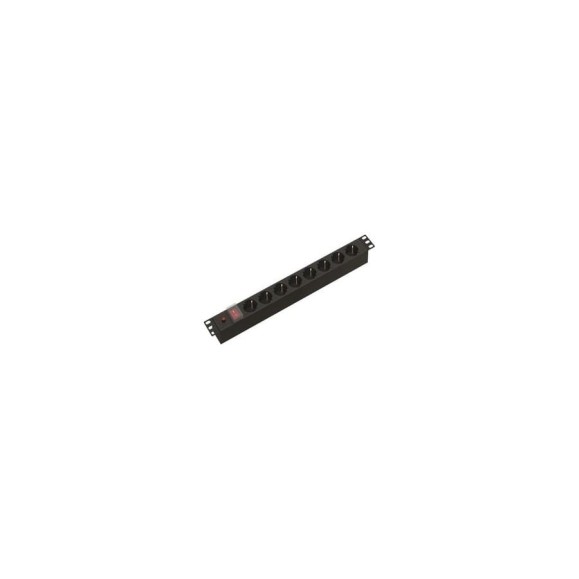 Блок розеток Hyperline SHE19-8SH-S-M-IEC для 19 Блок розеток Hyperline SHE19-8SH-S-M-IEC для 19