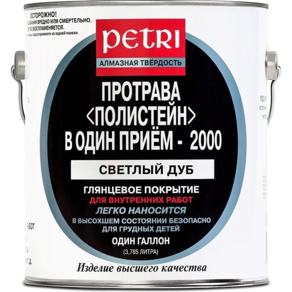 Полиуретановый цветной лак PETRI polystain светлый дуб PLOP4 Полиуретановый цветной лак PETRI polystain светлый дуб PLOP4