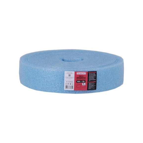 Кромочная демпферная лента HOWARD 8 мм, голубая, 100 мм, 20 м 00-00000463 Кромочная демпферная лента HOWARD 8 мм, голубая, 100 мм, 20 м 00-00000463
