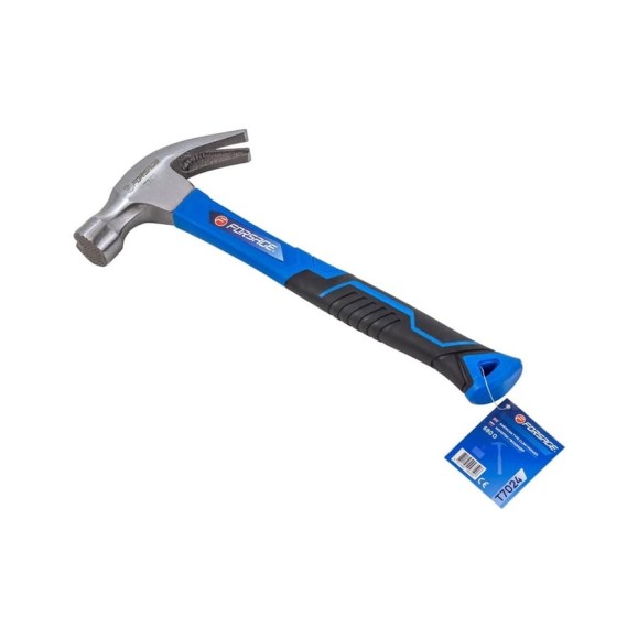 Молоток-гвоздодер с магнитным держателем гвоздя Forsage, 680гр f-t7024 56623 F-T7024(56623) Молоток-гвоздодер с магнитным держателем гвоздя Forsage, 680гр f-t7024 56623 F-T7024(56623)