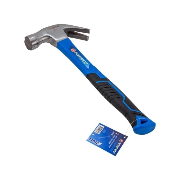 Молоток-гвоздодер с магнитным держателем гвоздя Forsage 450гр. F-T7016(56619) Молоток-гвоздодер с магнитным держателем гвоздя Forsage 450гр. F-T7016(56619)