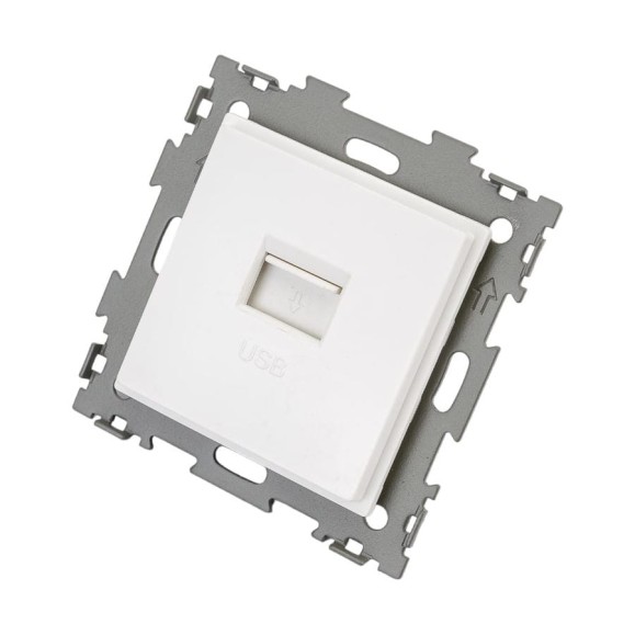 USB розетка CGSS 2.1А белая Эстетика GL-W201U-WCG USB розетка CGSS 2.1А белая Эстетика GL-W201U-WCG