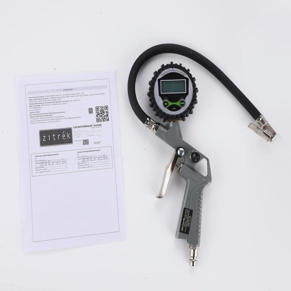 Пистолет для подкачки шин Zitrek TG-10 с цифровым манометром 018-1092 Пистолет для подкачки шин Zitrek TG-10 с цифровым манометром 018-1092