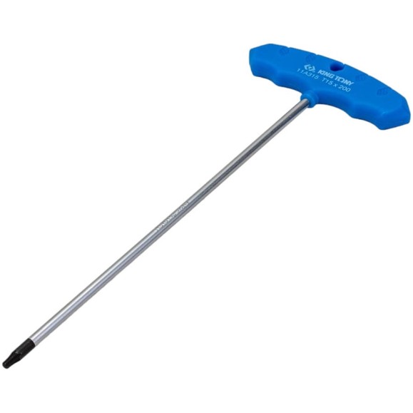 Т-образный ключ TORX T15 200мм KING TONY 11A315R Т-образный ключ TORX T15 200мм KING TONY 11A315R