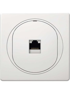 Компьютерная розетка с Keystone модулем Aling-conel EON RJ45 кат.6А FTP белая арт. E616S.00 Компьютерная розетка с Keystone модулем Aling-conel EON RJ45 кат.6А FTP белая арт. E616S.00