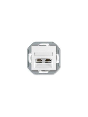 Компьютерная двойная розетка с Keystone модулями Aling-conel PRESTIGE 2хRJ45 кат.5e UTP , механизм, белая арт. 6014.0 Компьютерная двойная розетка с Keystone модулями Aling-conel PRESTIGE 2хRJ45 кат.5e UTP , механизм, белая арт. 6014.0