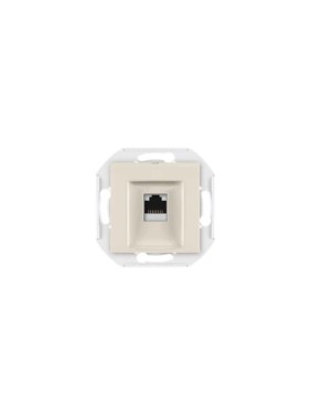 Компьютерная розетка с Keystone модулем Aling-conel PRESTIGE RJ45 кат.6А UTP , механизм, кремовая арт. 6016.9 Компьютерная розетка с Keystone модулем Aling-conel PRESTIGE RJ45 кат.6А UTP , механизм, кремовая арт. 6016.9
