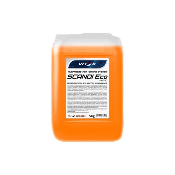 Антифриз для системы отопления VITEX Scandi ECO -40С оранжевый 5 кг v118105 Антифриз для системы отопления VITEX Scandi ECO -40С оранжевый 5 кг v118105
