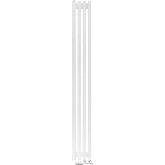 Вертикальный радиатор c нижним подключением Arbiola Ritmo V 1800-40-04 VR, RAL 9016 матовый белый 262052 Вертикальный радиатор c нижним подключением Arbiola Ritmo V 1800-40-04 VR, RAL 9016 матовый белый 262052
